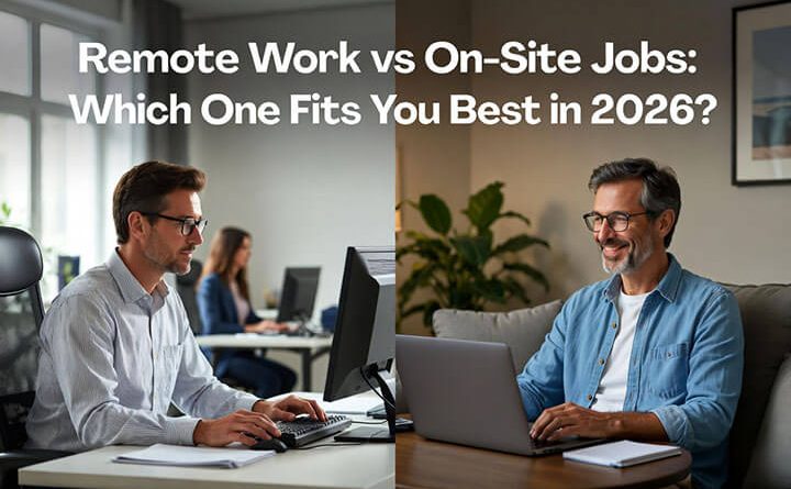 Remote Work vs On-Site Jobs 2026